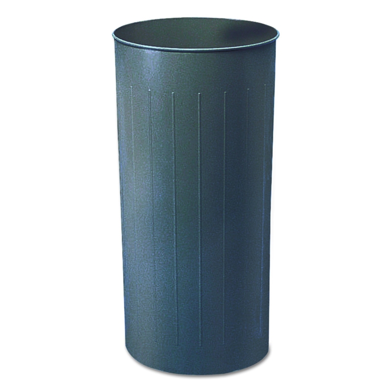 Safco Charcoal Round 20 Gallon Trash Can (Set of 3)
