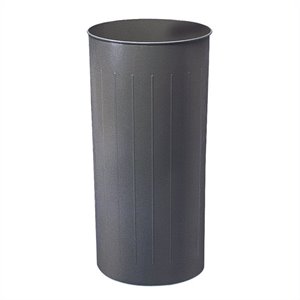 safco charcoal round 20 gallon trash can (set of 3)