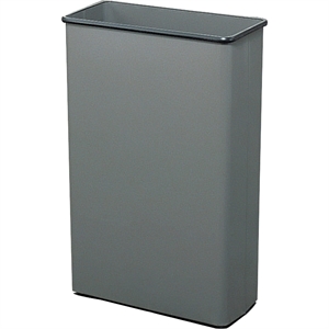 Safco Charcoal Rectangular Wastebasket -  88 Quart (Set of 3)