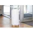 Safco Modern Metal Open Top Dome Receptacle in White Powder Coat