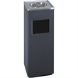 Safco Modern Black Square Ash And Trash Receptacle In Black