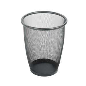 Safco Onyx Mesh Medium Round Wastebasket (Set of 3)