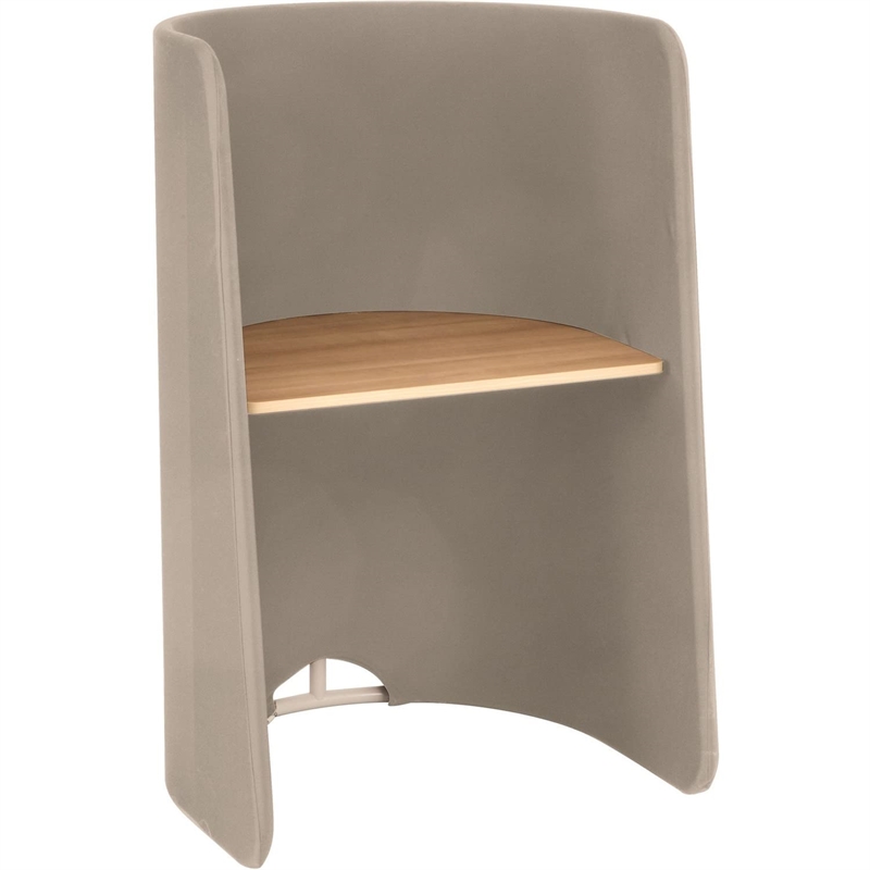 Safco Roam Modern Engineered Wood Workstation with Steel Tube Frame in Dark Gray