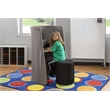 Safco Roam Modern Engineered Wood Workstation with Steel Tube Frame in Dark Gray