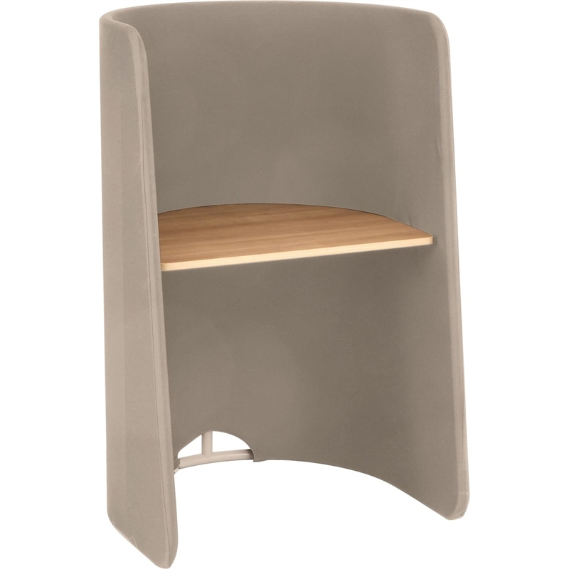 Safco Roam Modern Engineered Wood Workstation with Steel Tube Frame in Tan