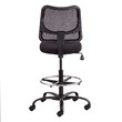 Safco Vue Extended Height Mesh Swivel Office Desk Chair in Black