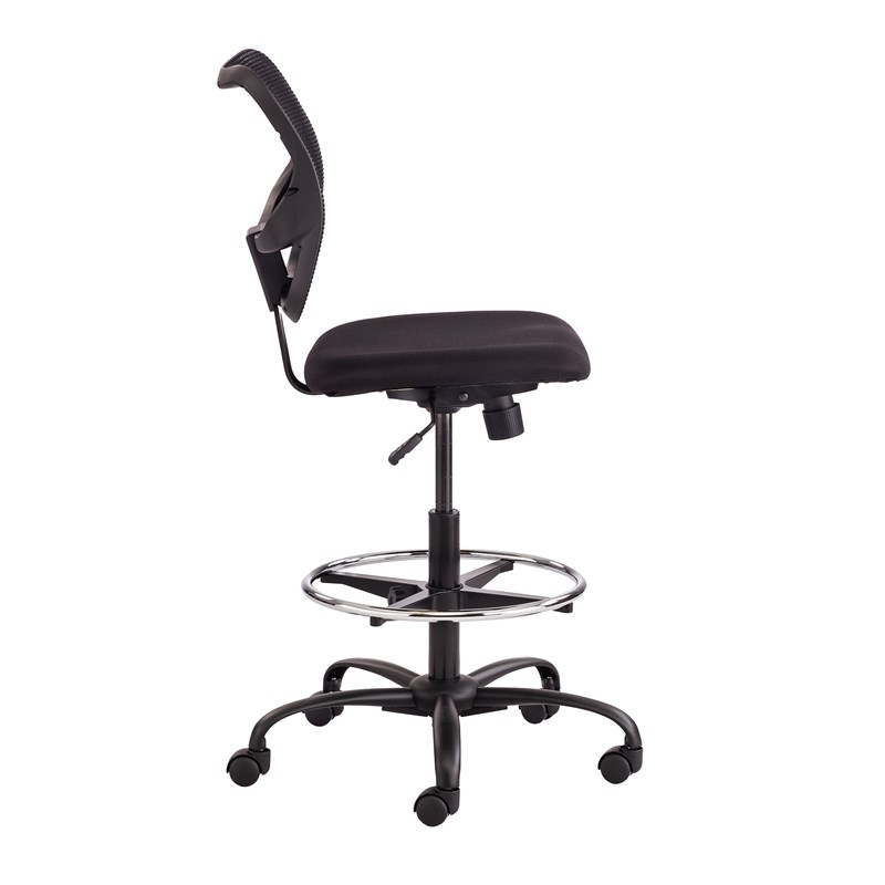 Safco Vue Extended Height Mesh Swivel Office Desk Chair in Black