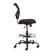 Safco Vue Extended Height Mesh Swivel Office Desk Chair in Black