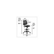 Safco Vue Extended Height Mesh Swivel Office Desk Chair in Black