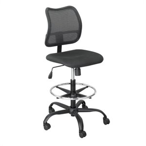 safco vue extended height mesh swivel office desk chair in black