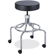 Safco Lab/Drafting Chair with High Base and Screw Lift in Black