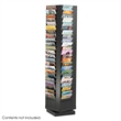 Safco Modern Engineered Wood Magazine Rack with 92 Pockets in Black