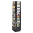 Safco Modern Engineered Wood Magazine Rack with 92 Pockets in Black