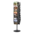 Safco Onyx 360 Degree Rotating Steel Mesh Magazine Stand in Black
