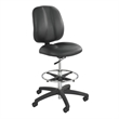Safco Apprentice II Extended Height Vinyl Drafting Chair in Black