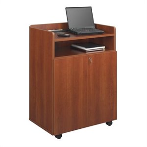 safco executive presentation stand in cherry