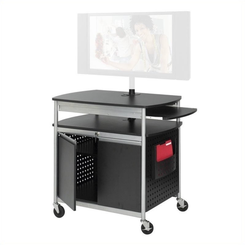 Flat Panel Multimedia Cart 8941BL