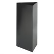 Safco Trifecta Modern Metal Recycling Receptacle in Black
