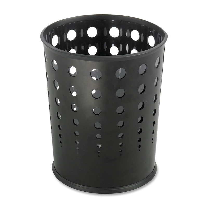 Safco Bubble Wastebasket in Black -  Set of 3