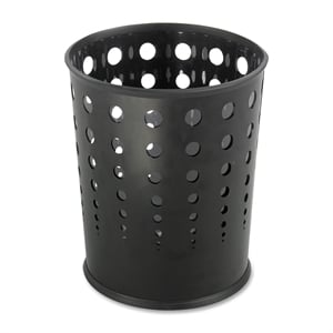 Safco Bubble Wastebasket in Black -  Set of 3