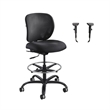 Safco 1 Adjustable Drafting Chair with Alday Arm Kit in Black Set