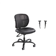 Safco 1 Mesh Big and Tall Office Chair with Alday Arm Set in Black