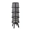 Safco Onyx Steel Mesh Rotating Magazine Stand 5580BL 16 Pocket Black