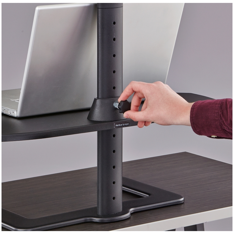 Safco Products Stance Height Adjustable Laptop Stand 2180 Black