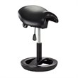 Safco Twixt Saddle Seat Stool Sitting Height 3005BV Black Vinyl