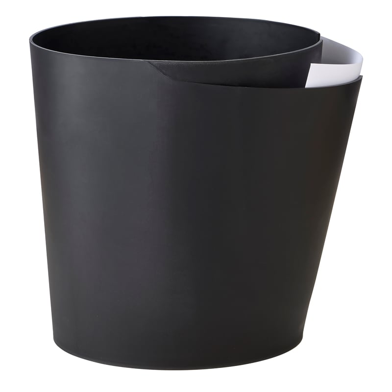 Safco Products CanCan Deskside Recycling and Trash Can 9929BL Black