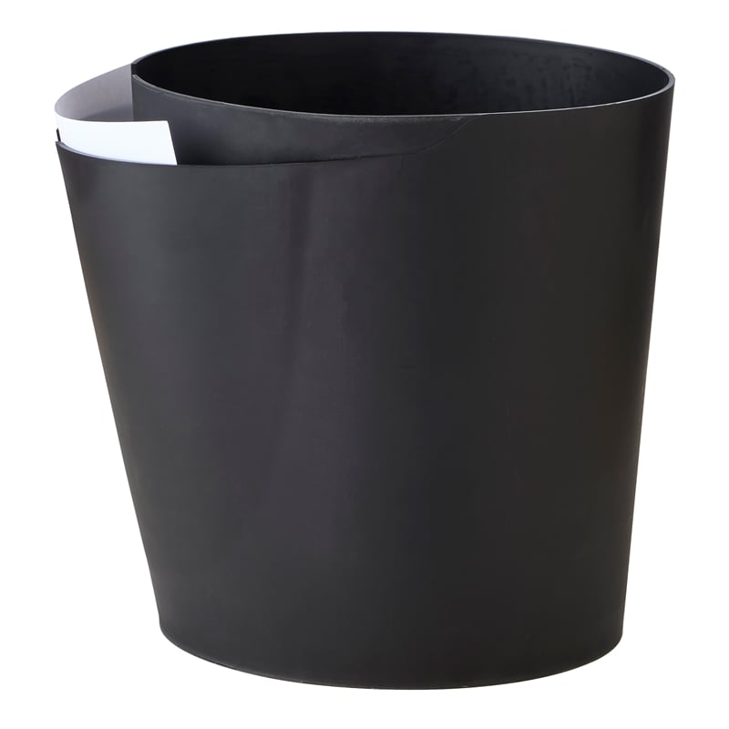 Safco Products CanCan Deskside Recycling and Trash Can 9929BL Black