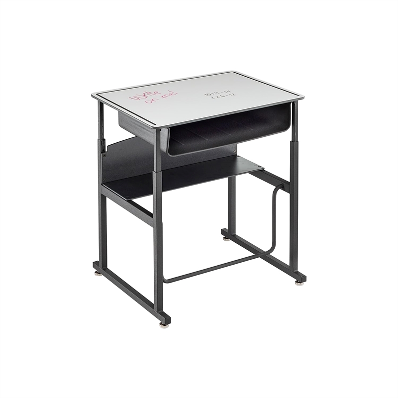 Safco Products Alpha Better Adjustable Height Black Desk 1204GR