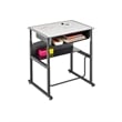 Safco Products Alpha Better Adjustable Height Black Desk 1204GR
