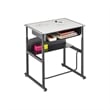 Safco Products Alpha Better Adjustable Height Black Desk 1204GR