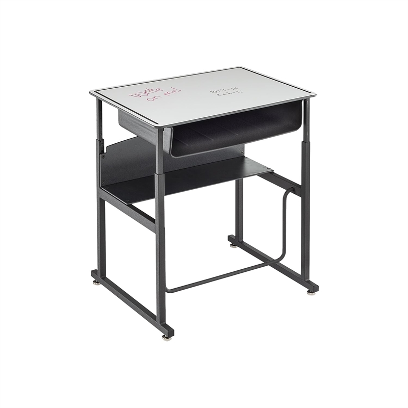 Safco Products Alpha Better Adjustable Height Black Desk 1204GR