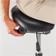 Safco Twixt Saddle Seat Stool Extended Height 3006BV Black Vinyl
