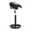 Safco Twixt Saddle Seat Stool Extended Height 3006BV Black Vinyl