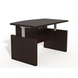 Safco Products Aberdeen Height Adjustable 72 Bow Front Desk with Base