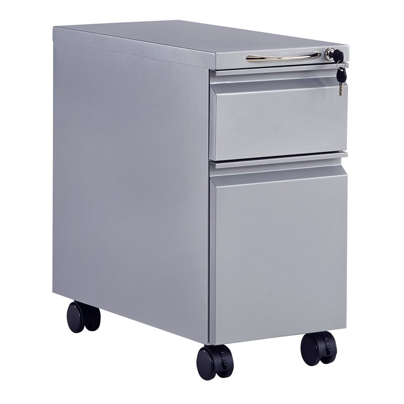 Safco Steel Mini Pedestal 2 Drawer Mobile Filing Cabinet Ldsped