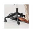 Safco Products Foot Pedal Lab Stool 3437BL Black Vinyl