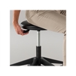 Safco Products Foot Pedal Lab Stool 3437BL Black Vinyl