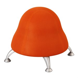 safco active low profile vinyl upholstered ball chair in orange