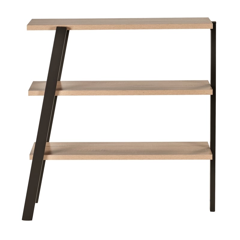 Mirella 3 Shelf Bookshelf in Sand Dune