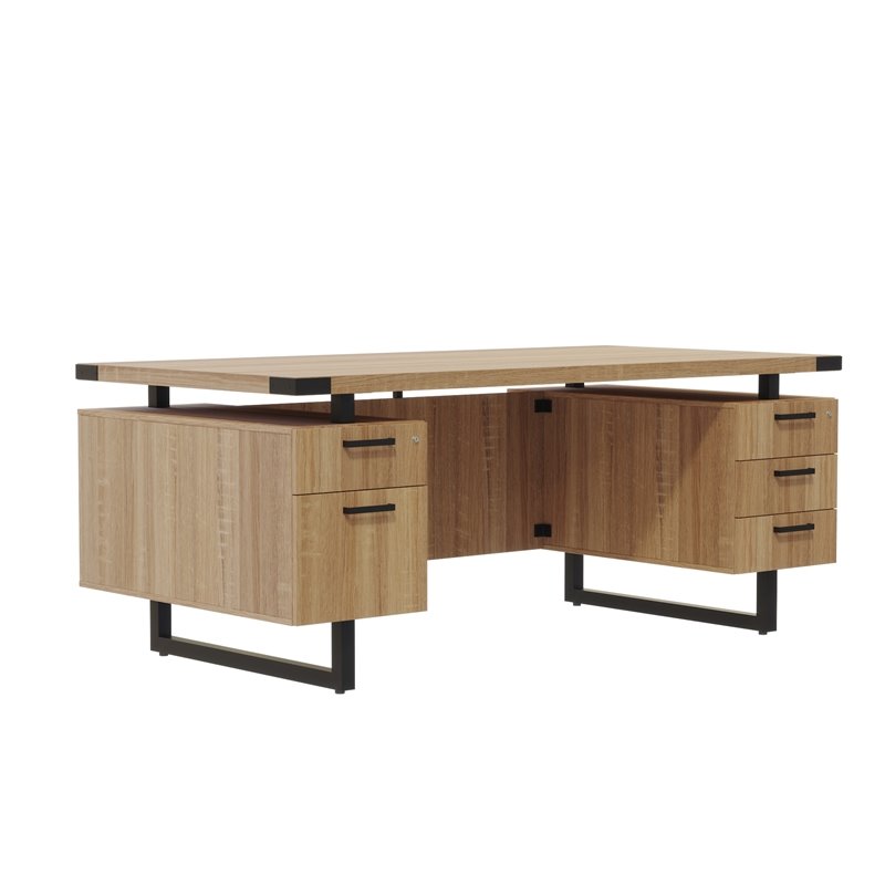 Mirella Free Standing Desk BBB-BF in Sand Dune