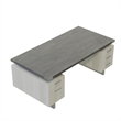 Mirella Free Standing Desk BBB BF in Stone Gray