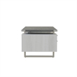 Mirella Free Standing Desk BBB BF in Stone Gray