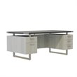 Mirella Free Standing Desk BBB BF in Stone Gray