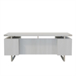 Mirella Free Standing Desk BBB BF in White Ash