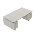 Mirella Free Standing Desk BBB BF in White Ash