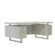 Mirella Free Standing Desk BBB BF in White Ash